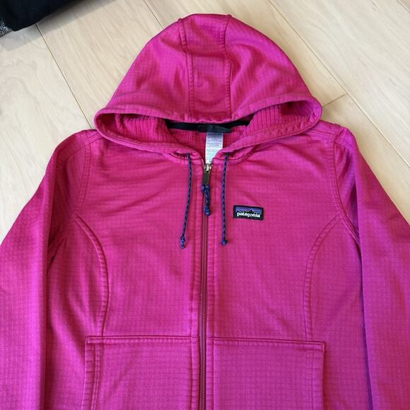 Patagonia Upslope Hoody Women's Medium Pink R1 Lightweight Full Zip Outerwear - Picture 3 of 10